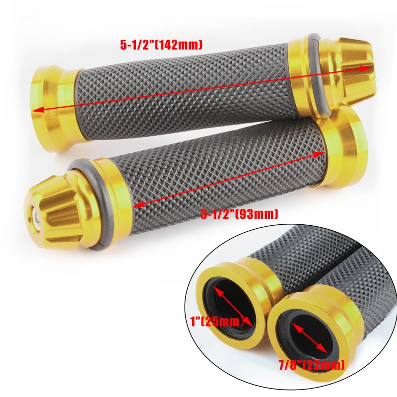 Rich Choices Universal Pair of 7/8" 22mm Rubber Handlebar Hand Grip Bar End for Motorcycle Bike Cafe Racer - Image 5